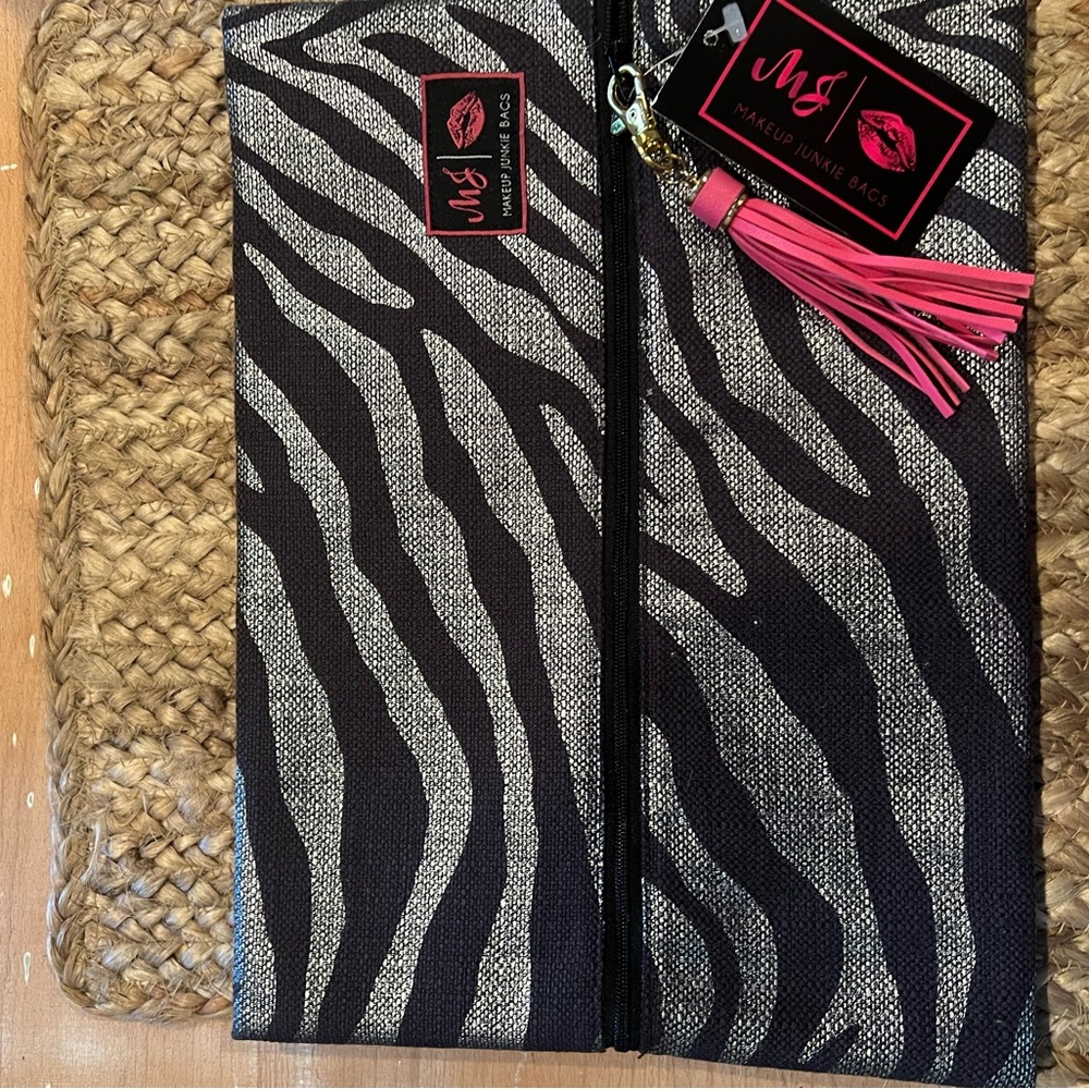 Just Makeup Bag - Zebra Print
